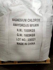 Magnesium Chloride Anhydrous 99% (1000 kg bags)